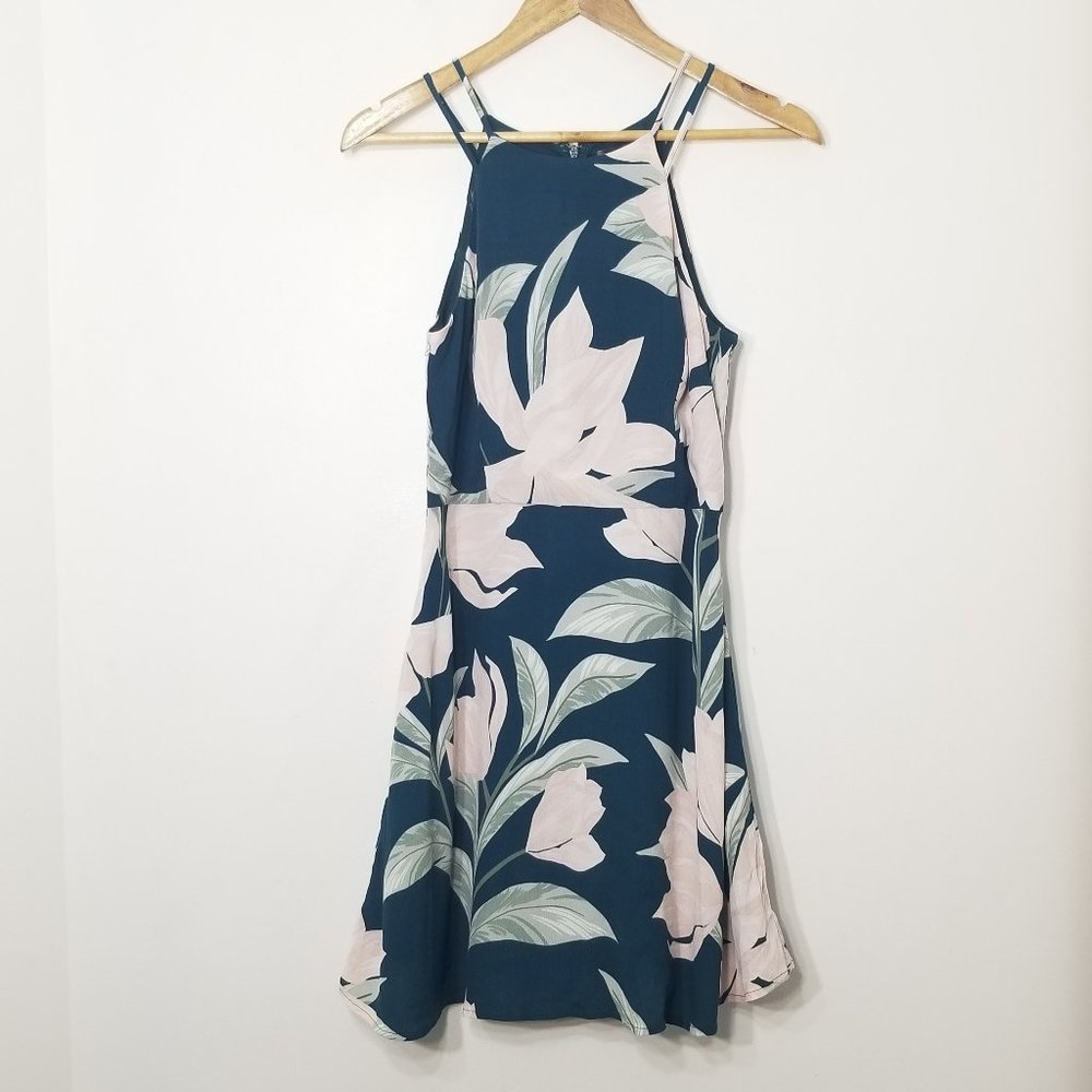 Dynamite | Floral Fit and Flare Sleeveless Dress S